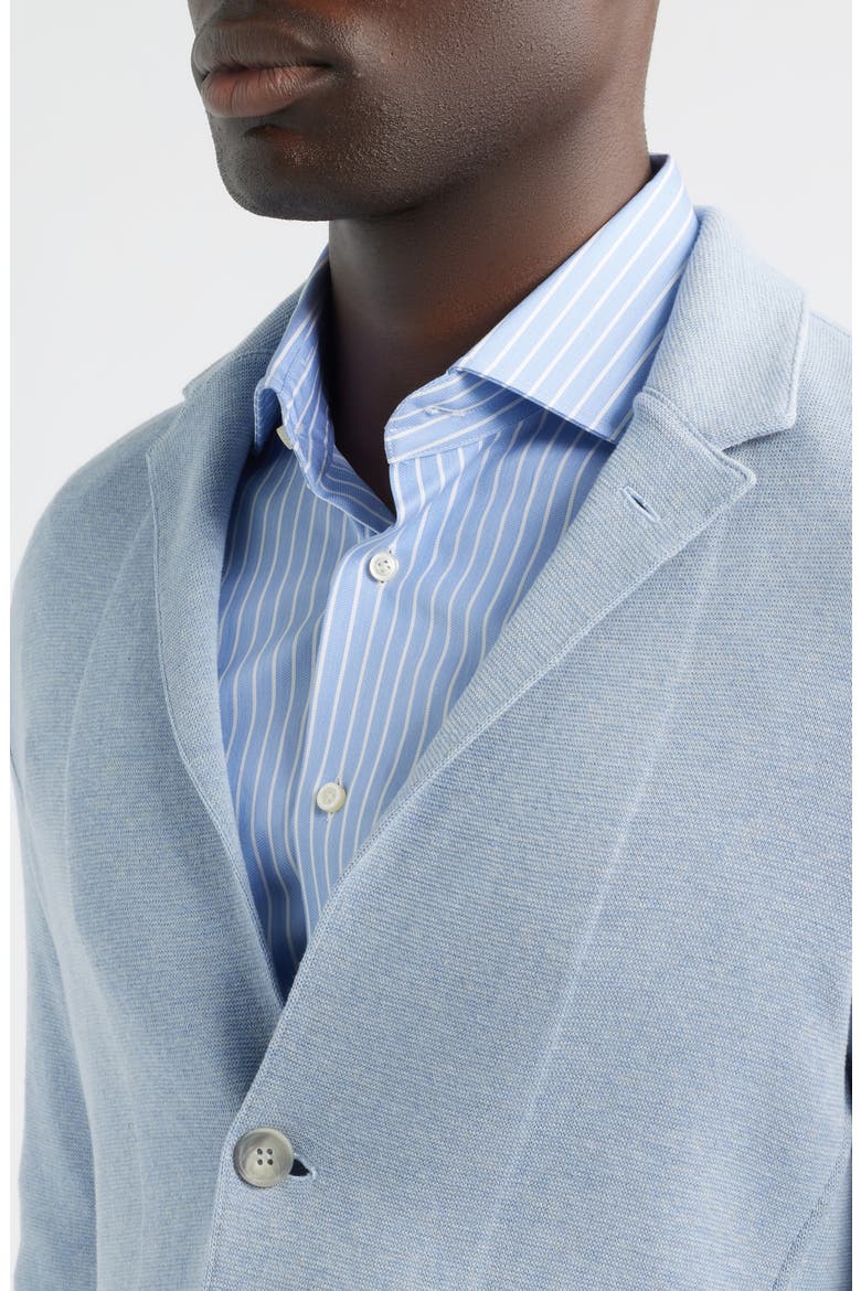 Premium Cotton Knit Sport Coat, Alternate, color, LIGHT PASTEL BLUE