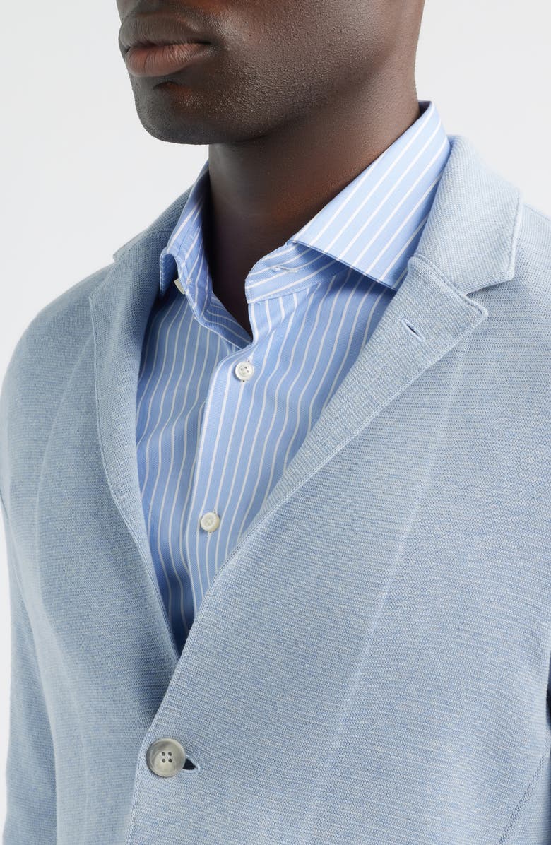 Emanuel Berg Premium Cotton Knit Sport Coat, Alternate, color, Light Pastel Blue