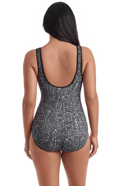 Shapesolver Sport Shirred Zipper Tank Chlorine Resistant One-piece Swimsuit In Gray