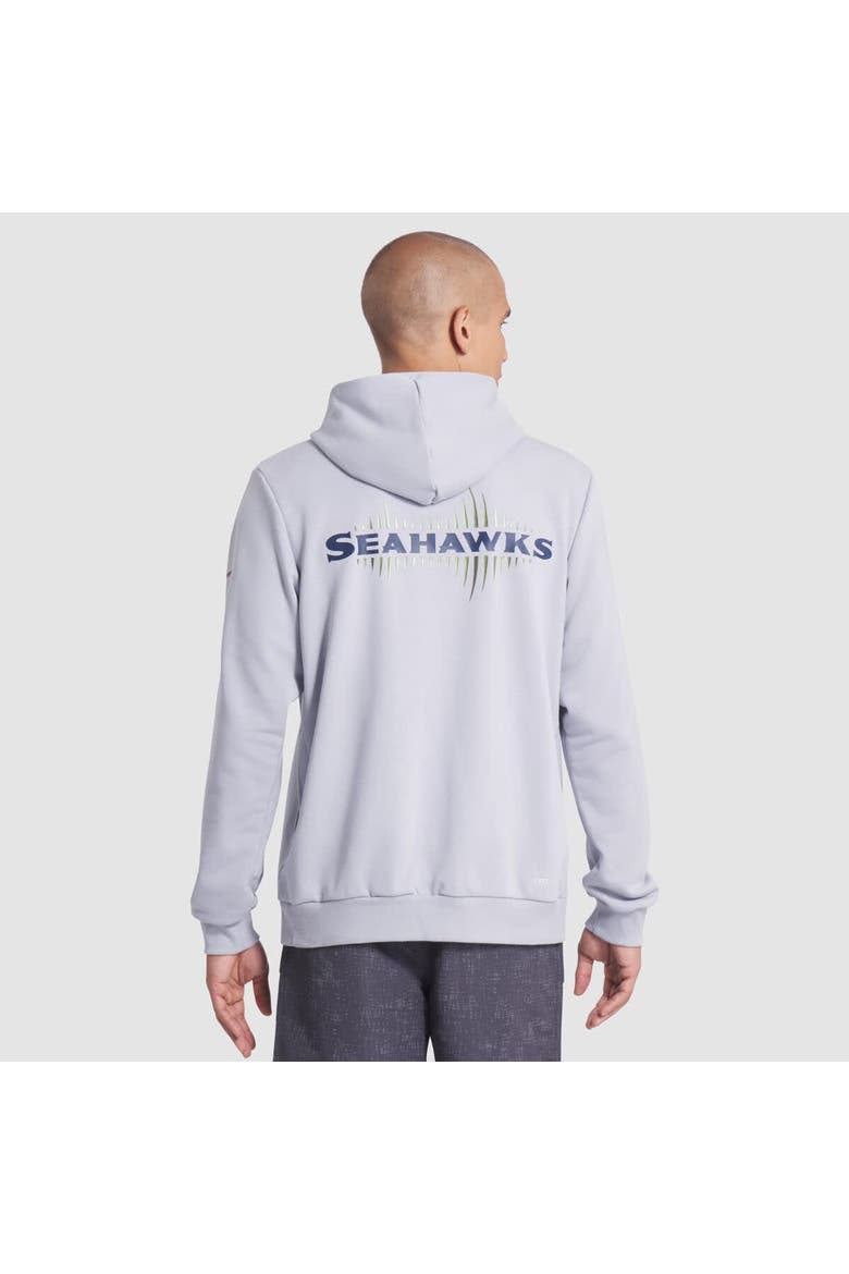 Men's Nike Wolf Gray Seattle Seahawks 2025 Rivalries Collection Standard Issue Sideline Dri-FIT Hoodie, Alternate, color, Gray