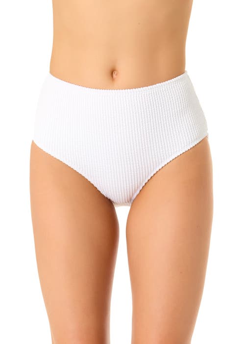 ANNE COLE LIVE IN COLOR TEXTURED HIGH WAIST SWIM BOTTOM 