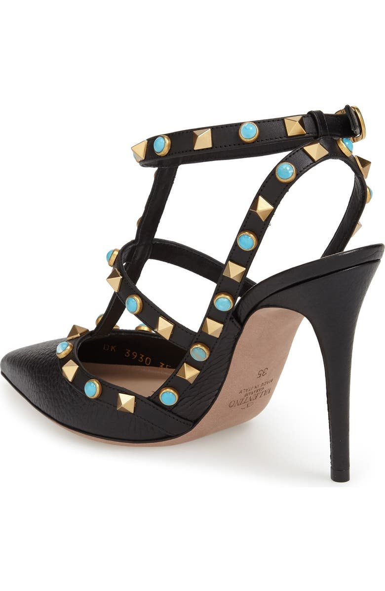 Valentino Garavani Valentino 'Rockstud' T-Strap Pump, Alternate, color,