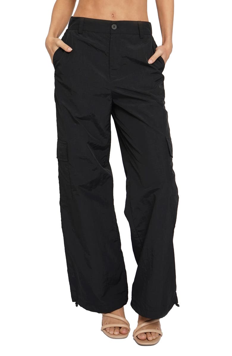 Know One Cares Nylon Cargo Pants, Main, color, 