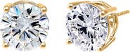BY ADINA EDEN 6 Carat Lab Grown Diamond Solitaire Four Prong Stud Earring 14K