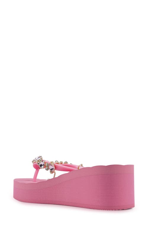 Zigi Quigley Platform Flip Flop In Pink