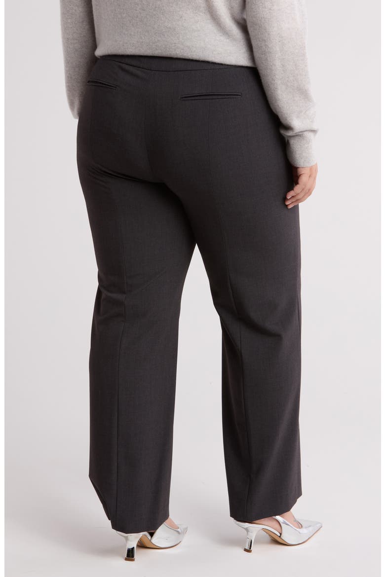 Flat Front Pants, Alternate, color, CHARCOAL
