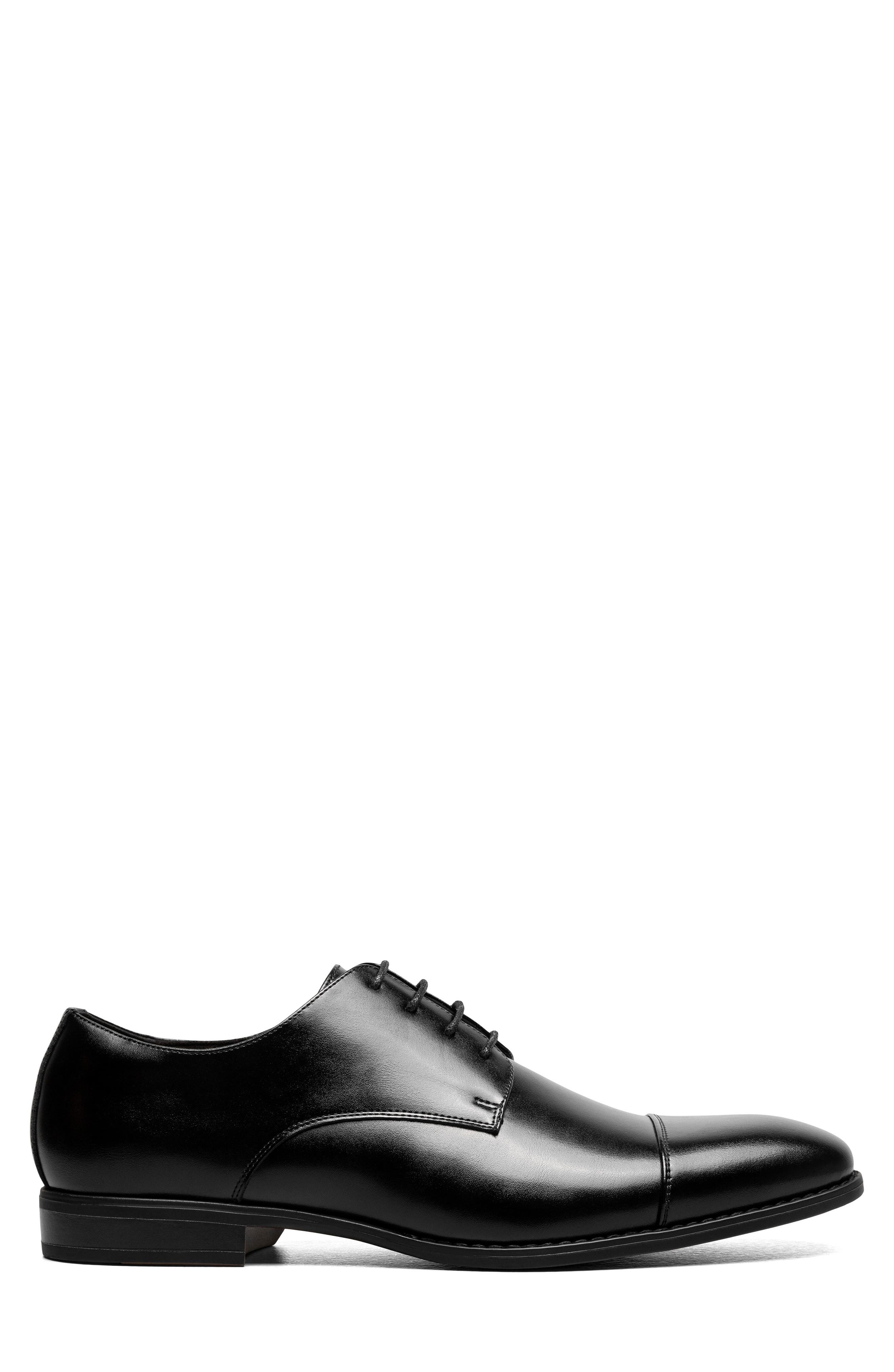 Stacy Adams Nelson Cap Toe Derby, Alternate, color, Black