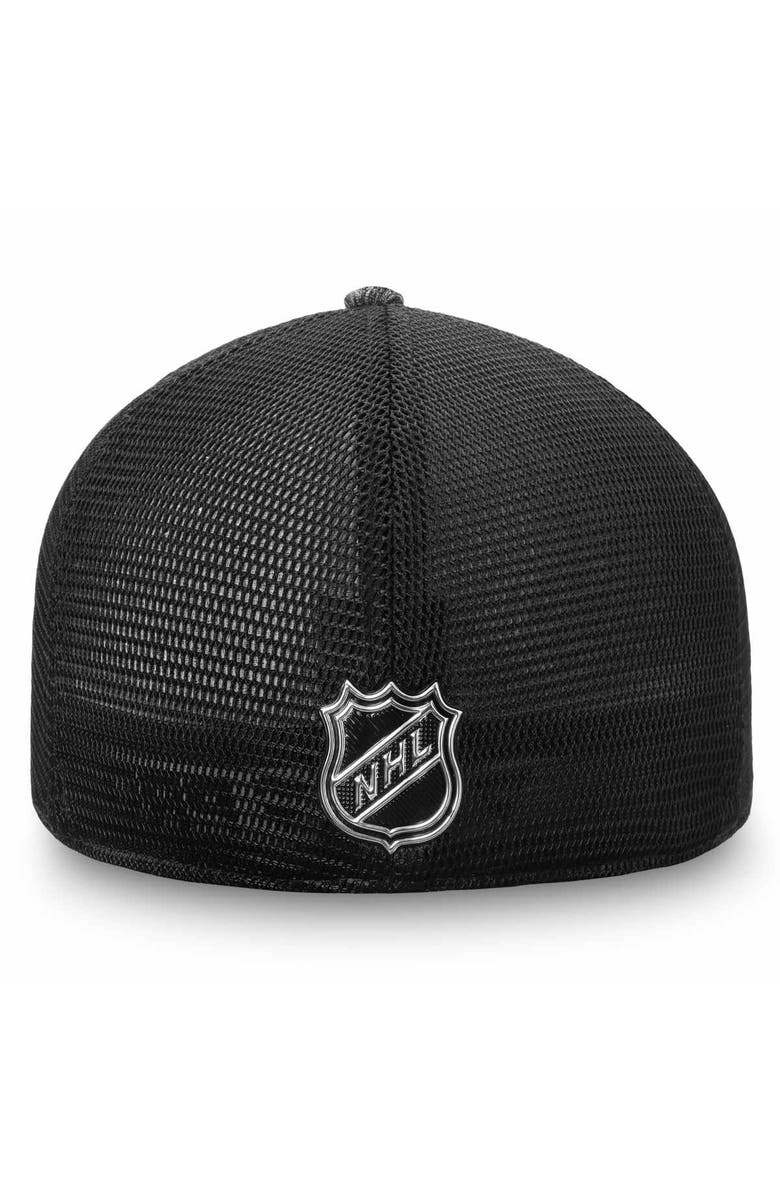 FANATICS Men's Fanatics Heathered Black/Black Ottawa Senators Authentic Pro Training & Travel Trucker Flex Hat, Alternate, color, 
