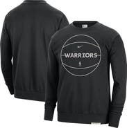 Nike Men's Nike Black Golden State Warriors 2023/24 Authentic Standard Issue Travel Performance Pullover Sweatshirt
