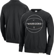 Nike Men's Nike Black Golden State Warriors 2023/24 Authentic Standard Issue Travel Performance Pullover Sweatshirt