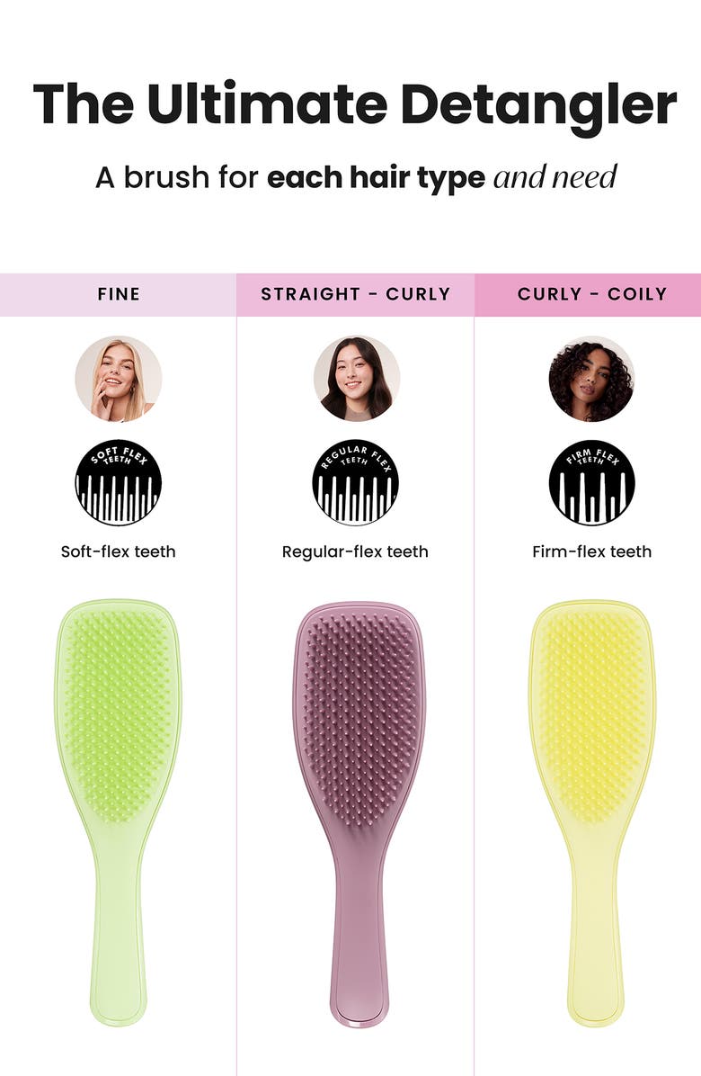 Tangle Teezer Plant Brush for Naturally Curly Hair, Alternate, color, Pastel Lemon