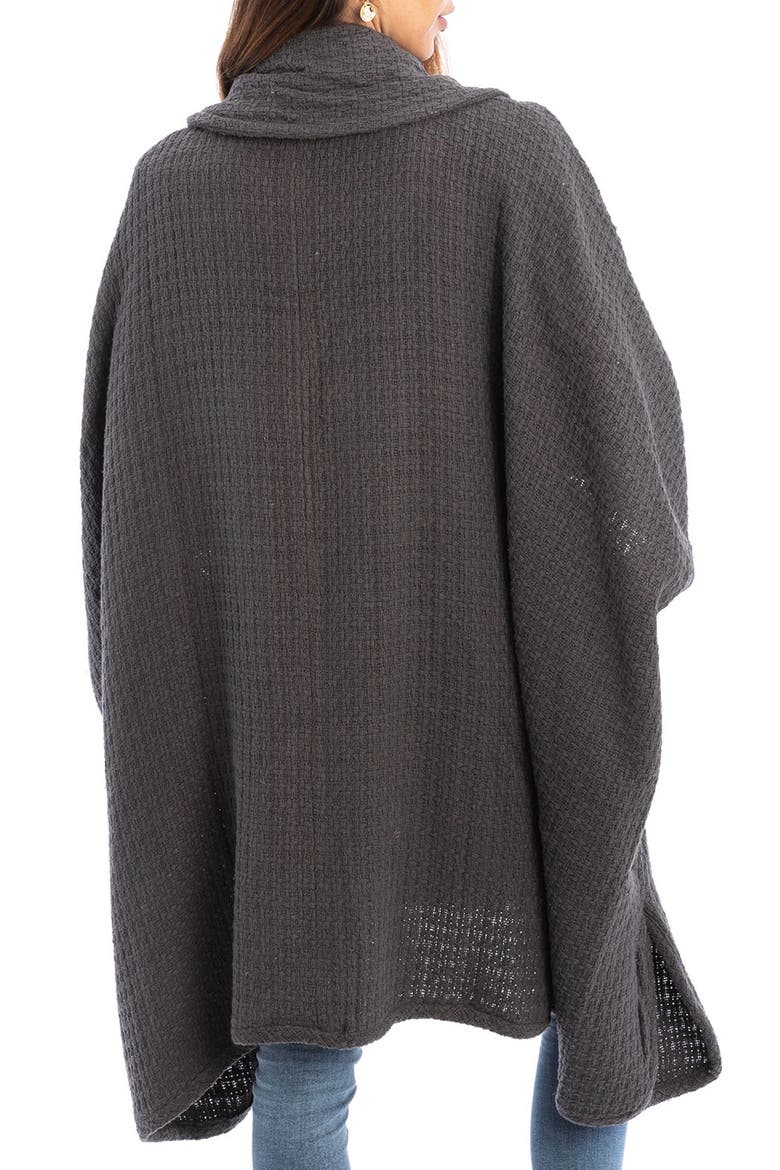 Waffle Drape Jacket, Alternate, color, GREY