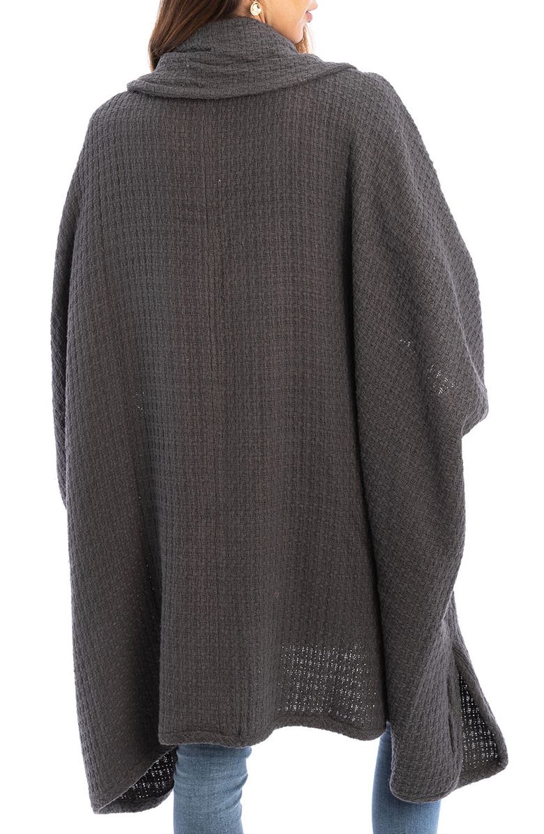 SAACHI Waffle Drape Jacket, Alternate, color, Grey