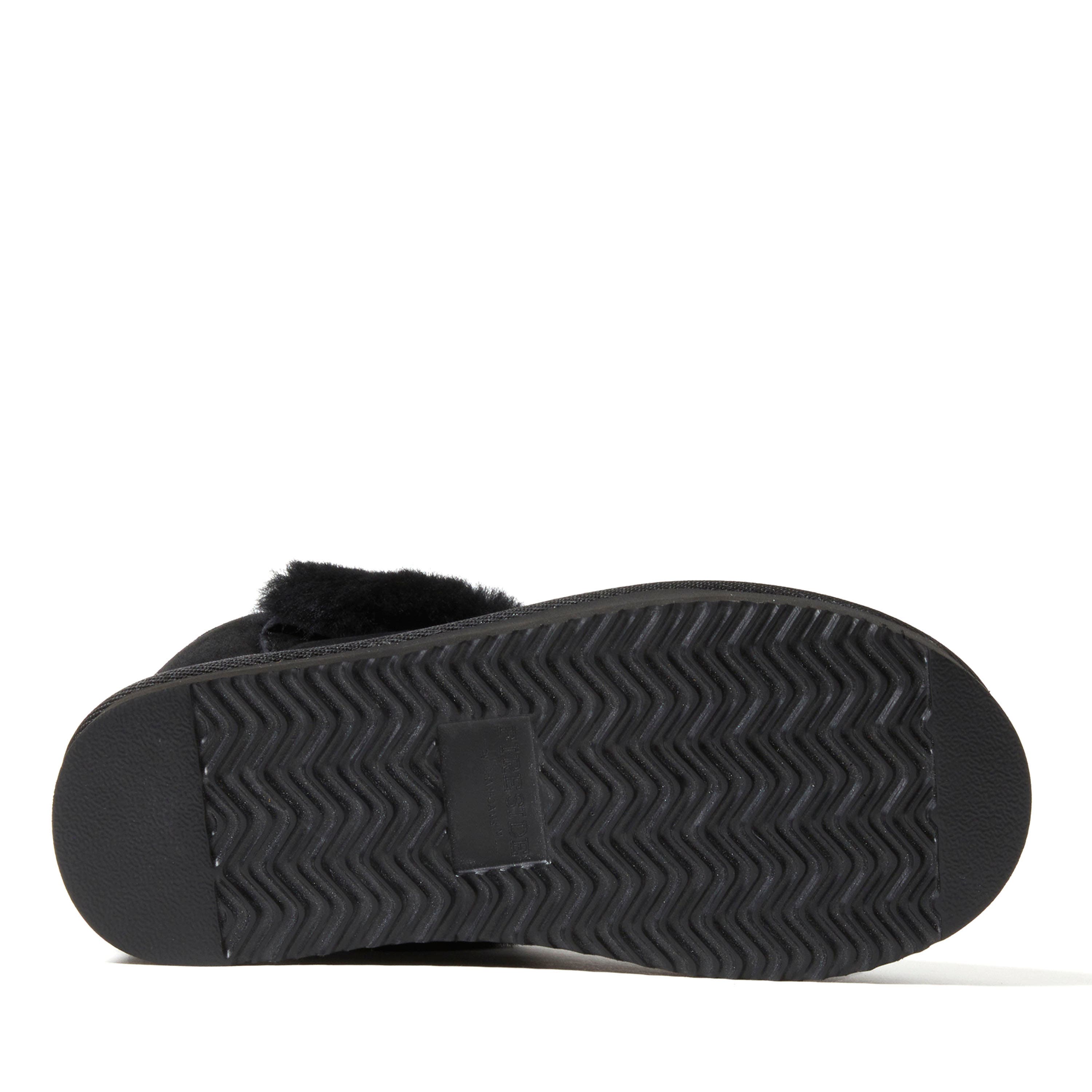 DEARFOAMS Fireside Bayswater Genuine Shearling Quilted Platform Bootie, Alternate, color, Black