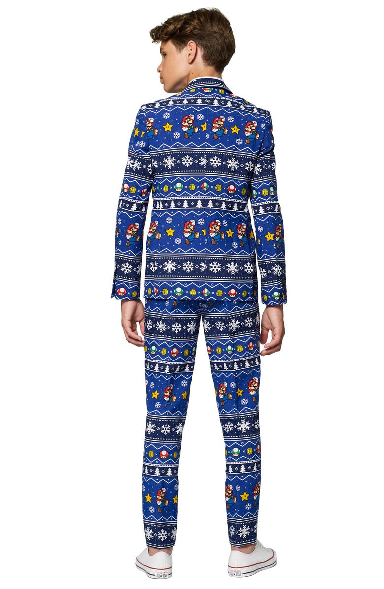 OppoSuits Merry Mario Two-Piece Suit with Tie, Alternate, color,
