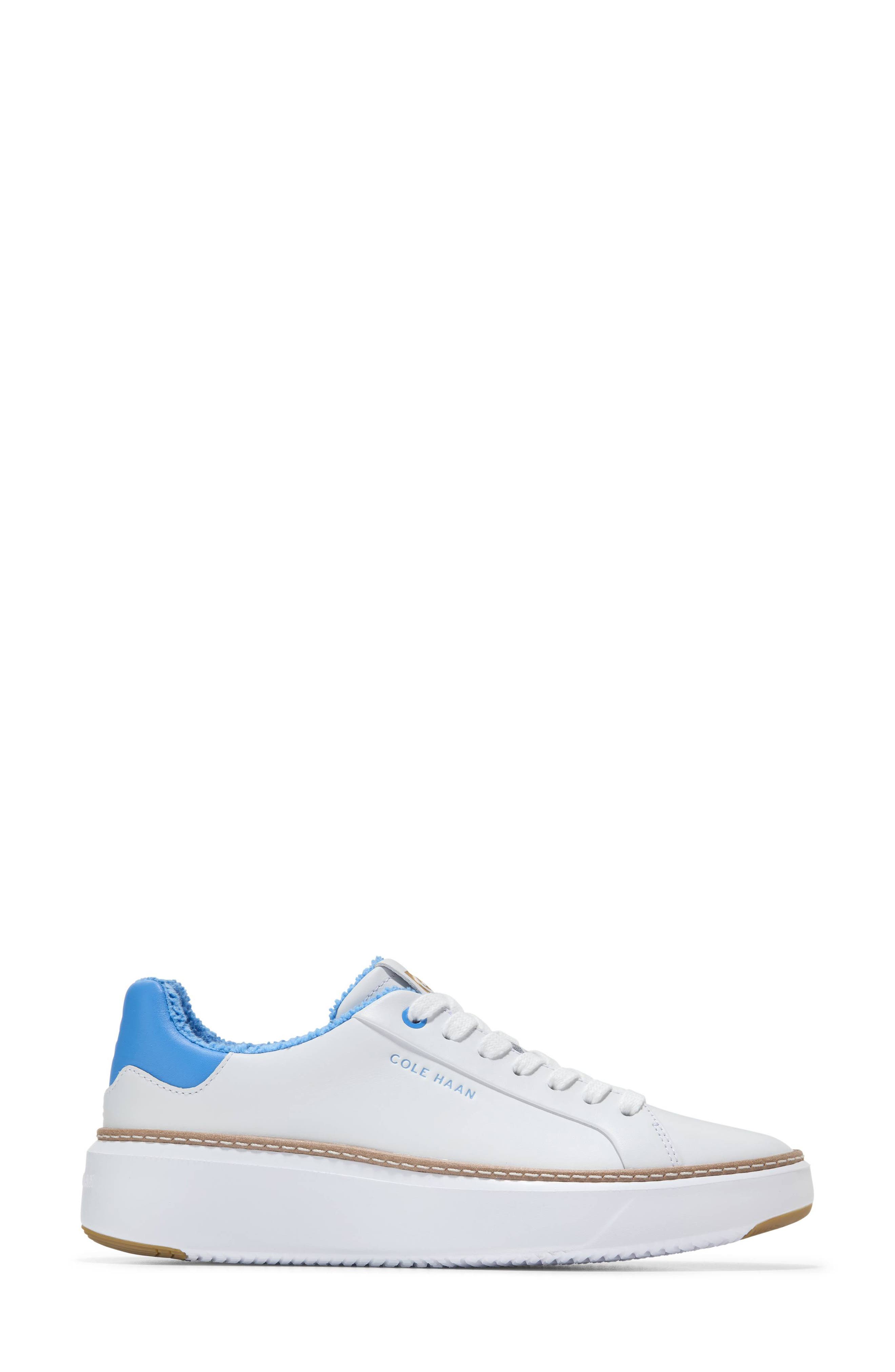 Cole Haan GrandPro Topspin Platform Sneaker, Alternate, color, White/ Marina