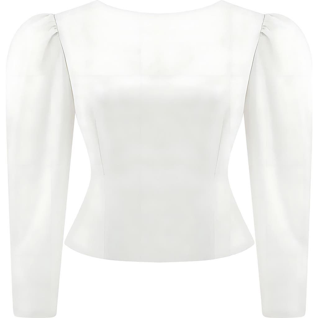 NOCTURNE NOCTURNE BOAT NECK BLOUSE