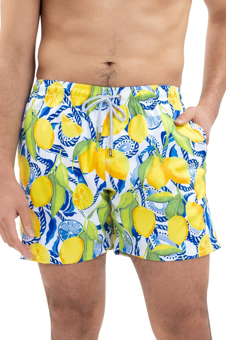 The Bossitano - Swim Trunks, Main, color, White