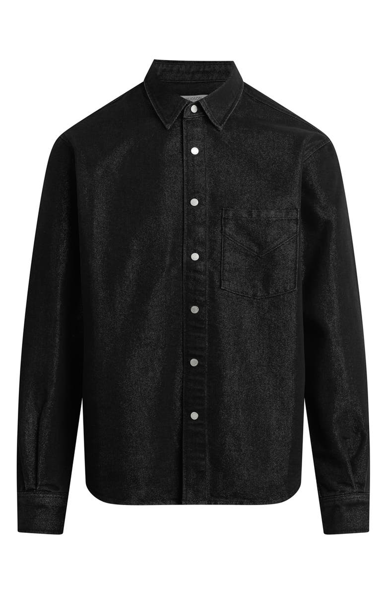 Hudson Jeans Snap-Up Denim Overshirt, Alternate, color, Stargazer