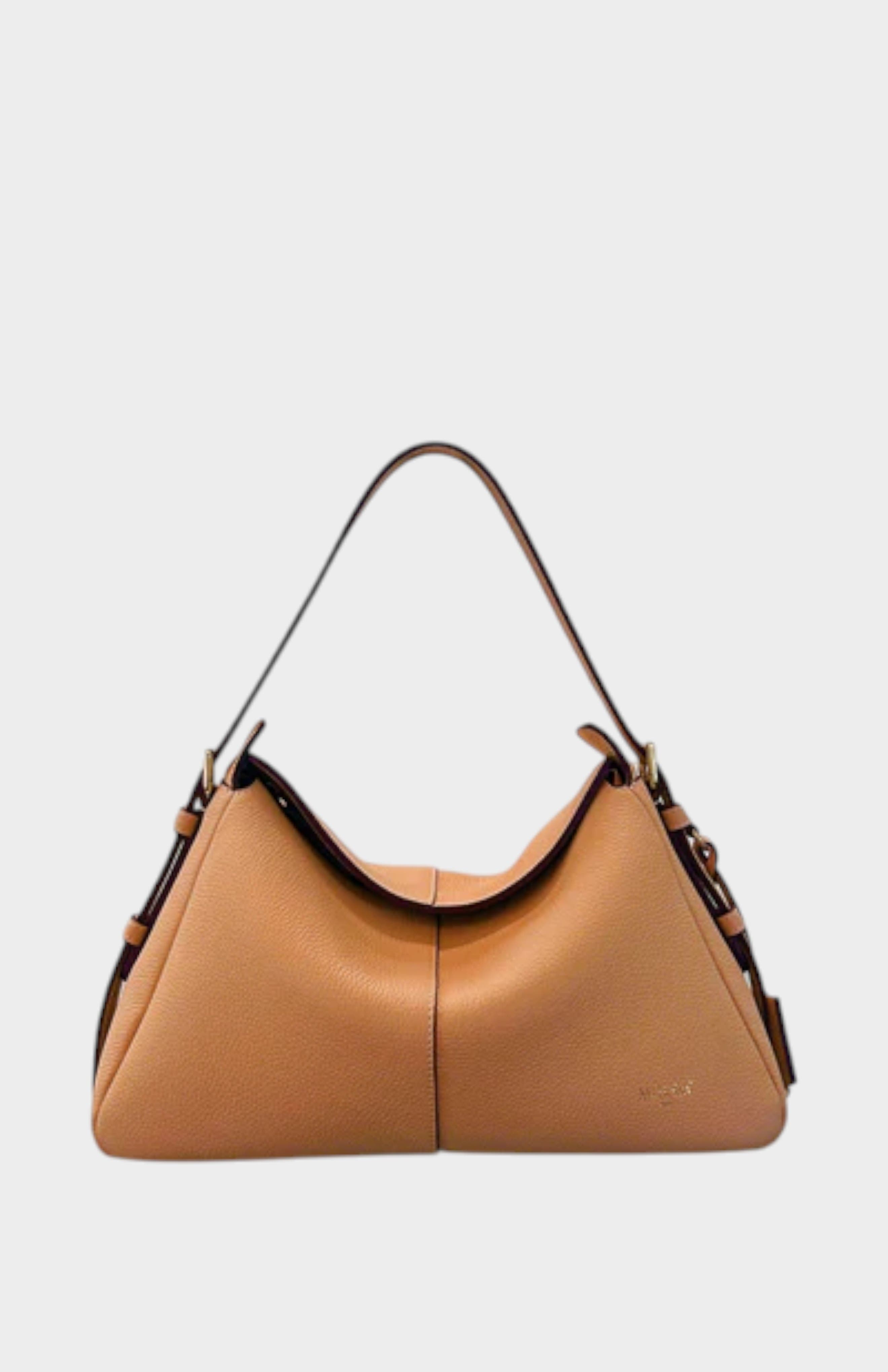 Madolyn Genuine Suede Leather Shoulder Bag, Alternate, color, Caramel