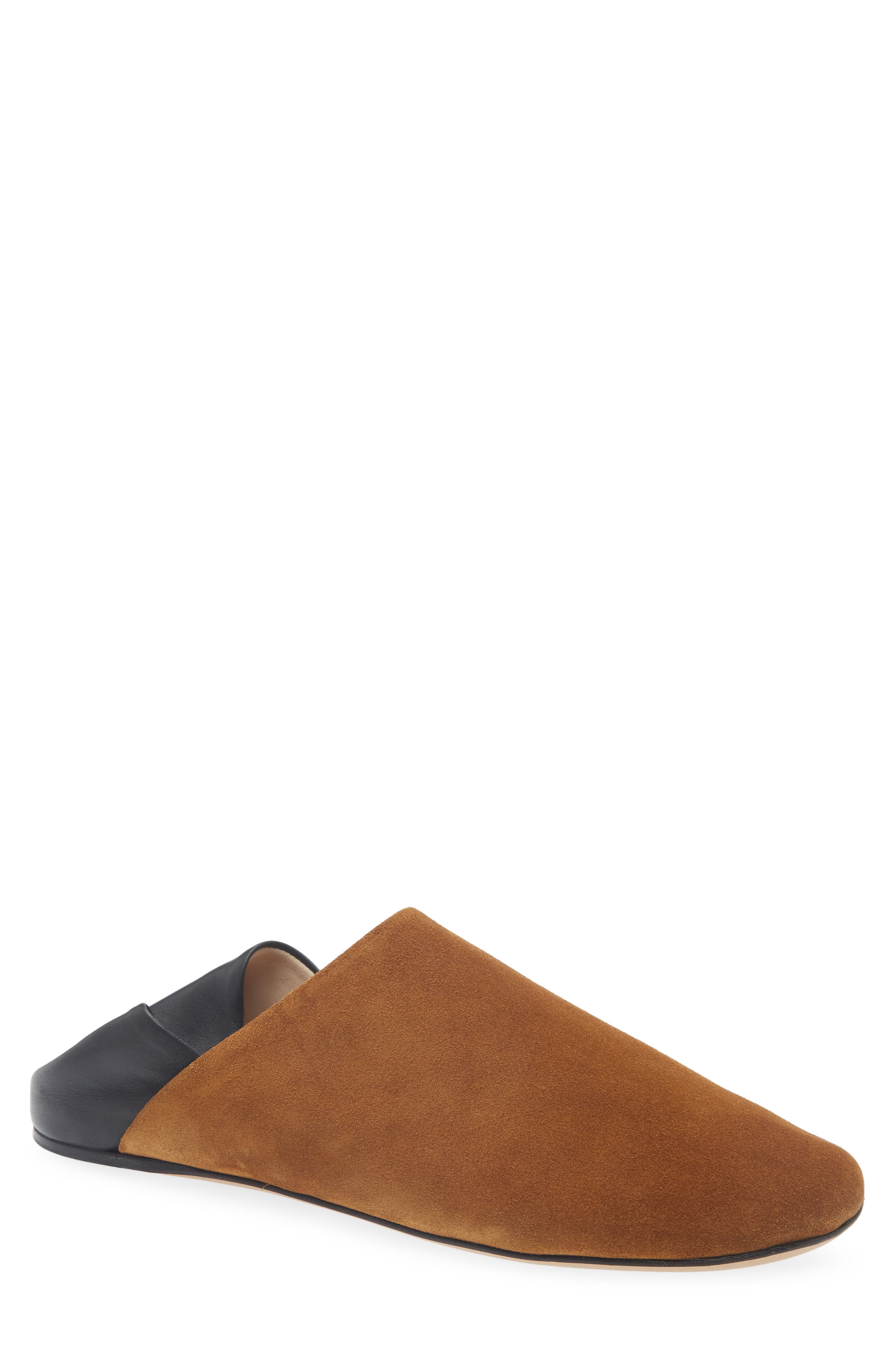 Babouche Convertible Slipper Mule, Alternate, color, CARAMEL/ BLACK