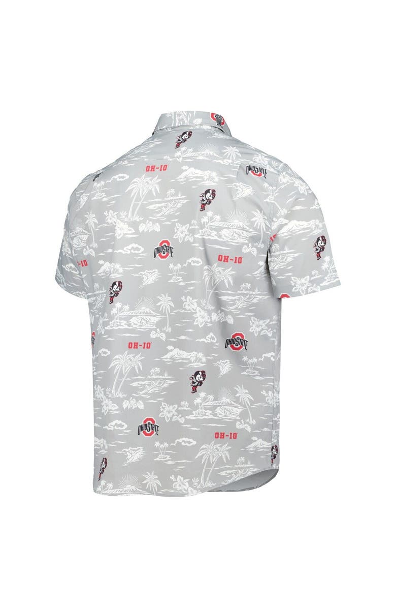Reyn Spooner Men's Reyn Spooner Gray Ohio State Buckeyes Classic Button-Down Shirt, Alternate, color, 