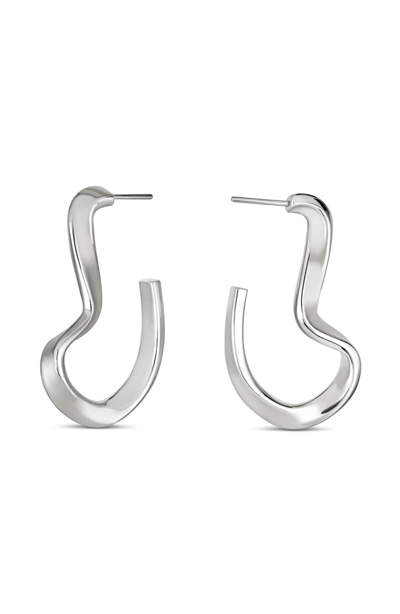 Nabs And Babs Sahab Hoops, Main, color, Silver