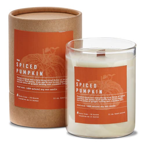 Tag Pumpkin Pie Spice Candle Ivory Soy Wax Perfect For Fall In Neutral