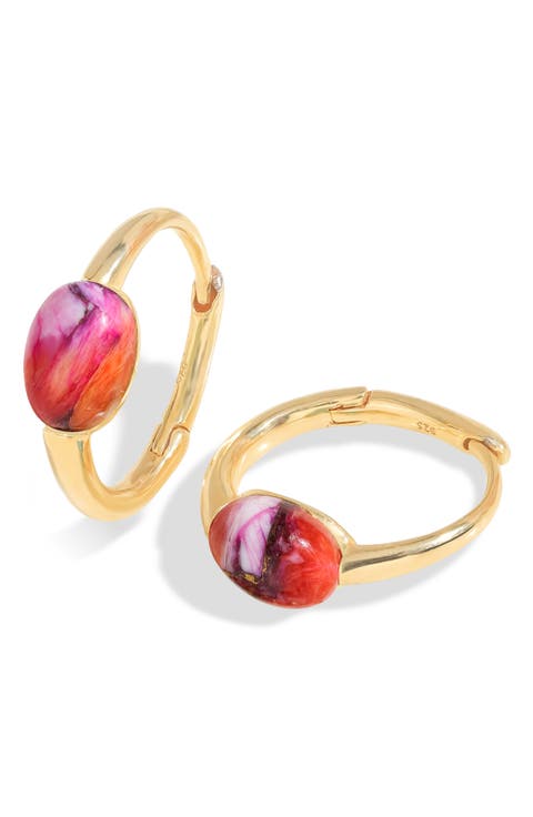 Turquoise Hoop Earrings