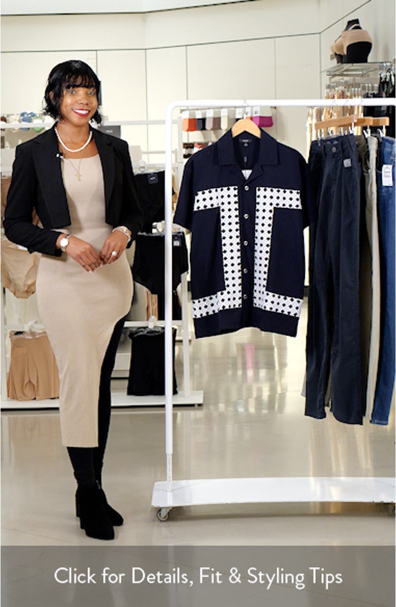 Cadore Overlay Detail Camp Shirt, sales video thumbnail