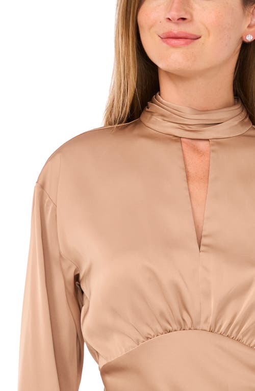 Parker The  Long Sleeve Keyhole Top In Neutral
