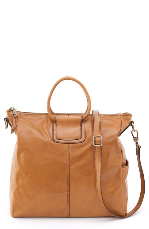 Sheila Leather Top Handle Tote