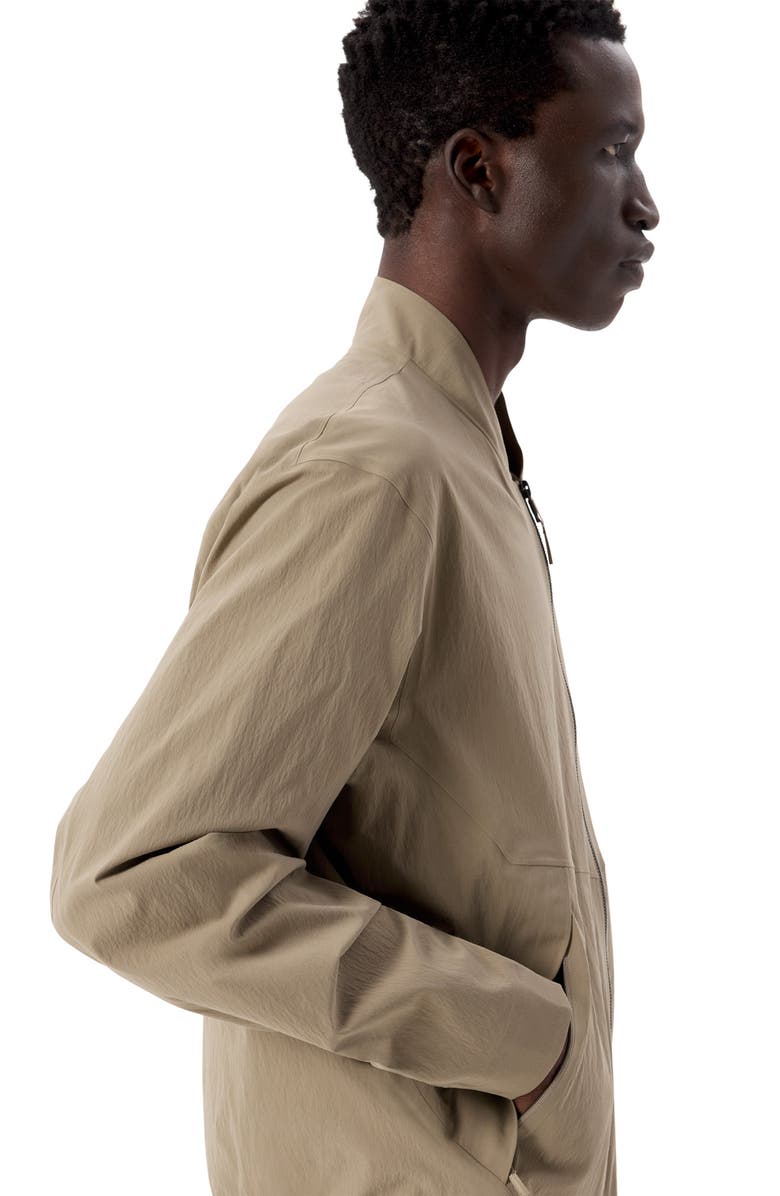 Veilance Diode Stretch Nylon Bomber Jacket, Alternate, color, Beige