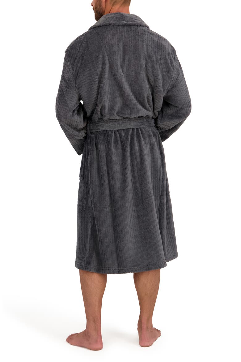 Fleece Robe, Alternate, color, CHARCOAL
