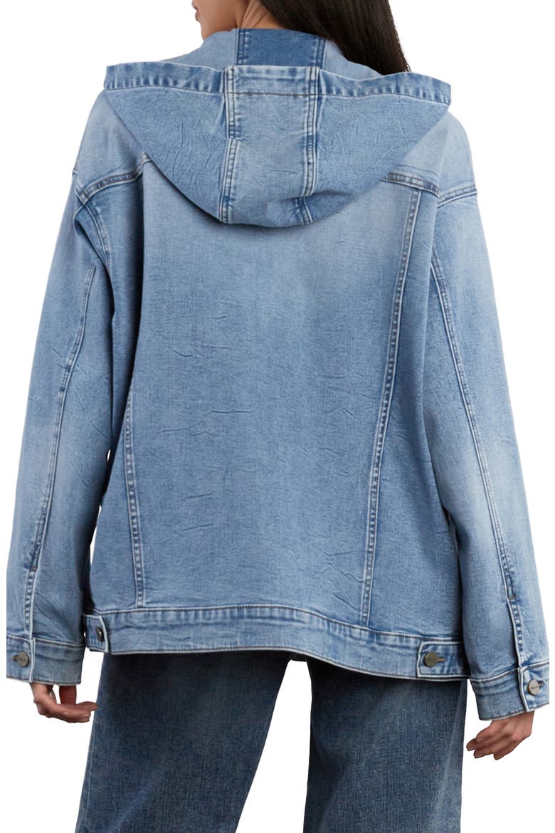 Hooded Denim Trucker Jacket, Alternate, color, STREET DENIM