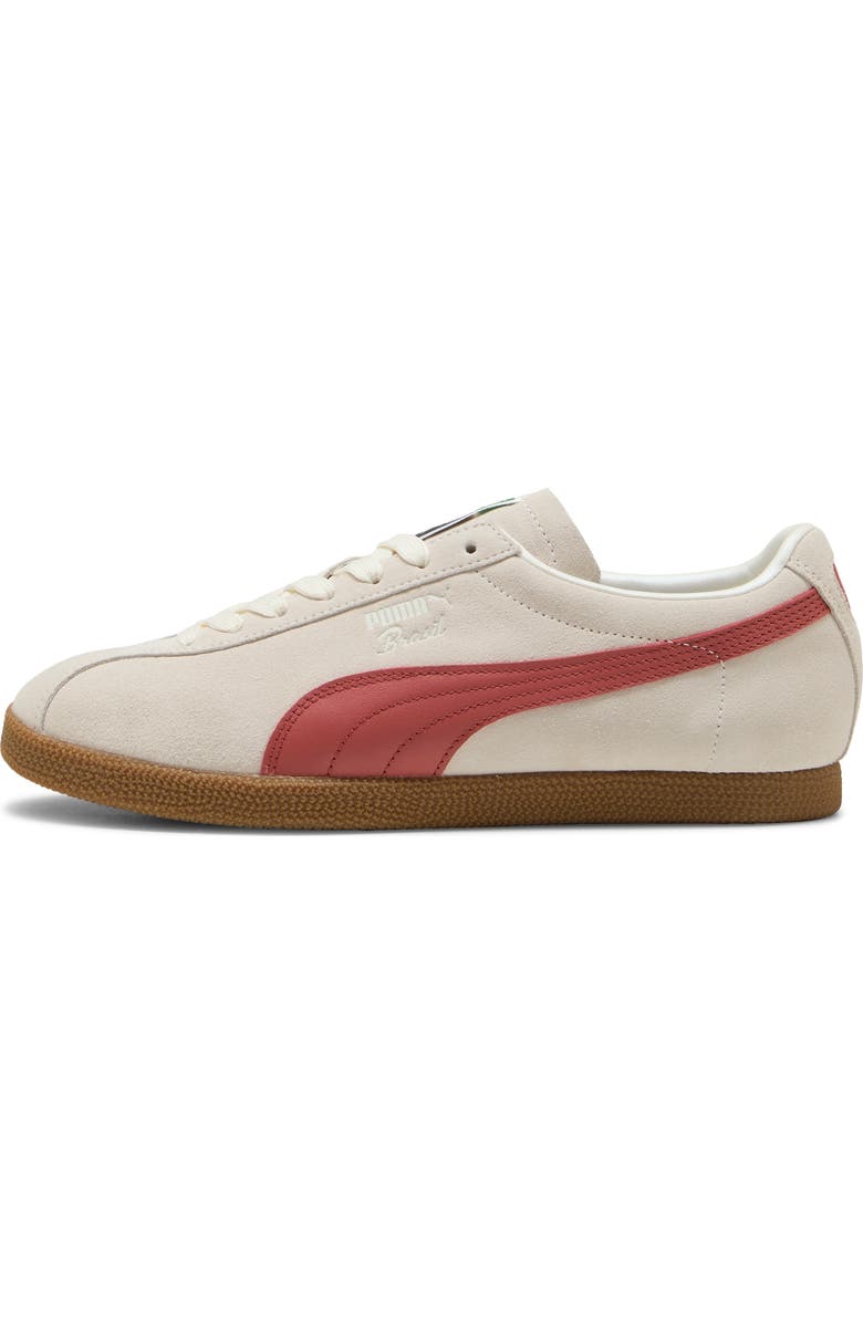 PUMA Brasil Sneaker, Alternate, color, Frosted Ivory/ Exotic Red