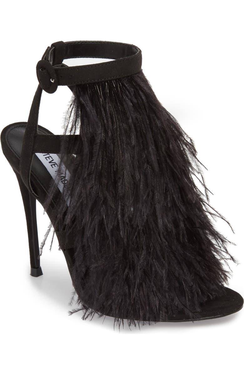 Steve Madden Fefe Feather Sandal, Main, color,