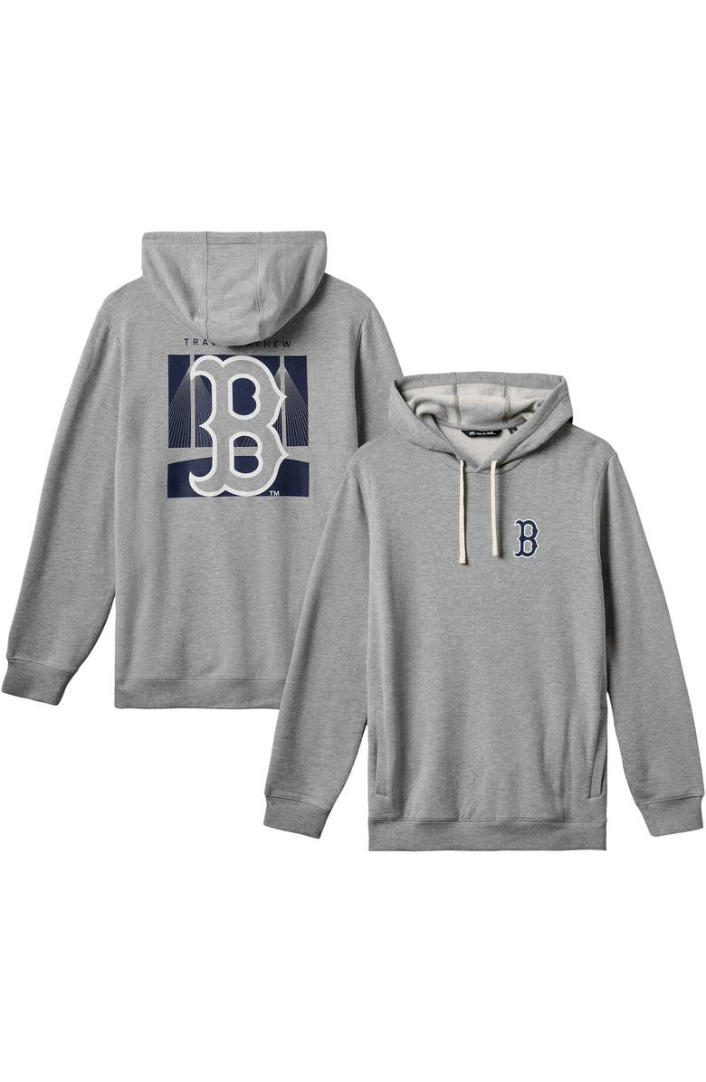 TravisMathew Men's TravisMathew Gray Boston Red Sox Cloud Pullover Hoodie, Main, color, Gray