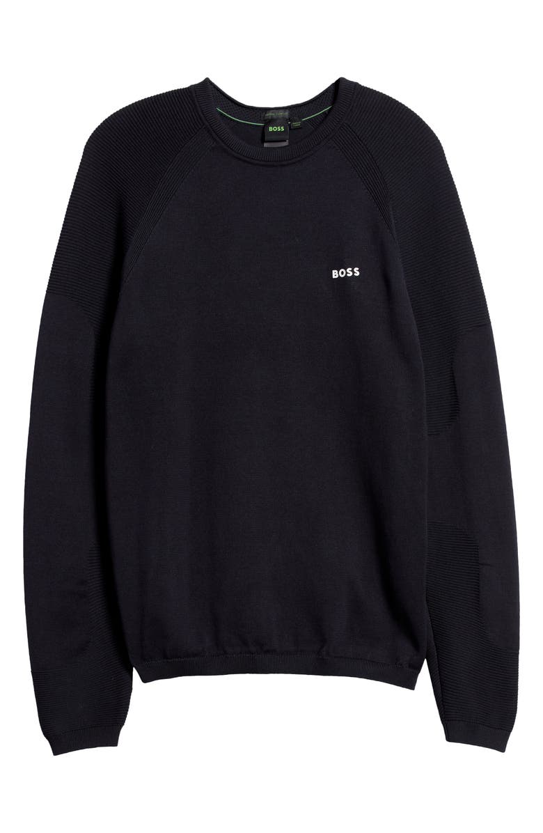 BOSS Perform-X Crewneck Sweater, Alternate, color, Dk Bu