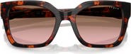 VOGUE 54mm Polarized Square Sunglasses