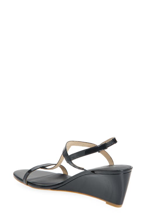 Vaneli Mohan T-strap Wedge Sandal In Navy