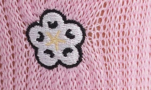 Stems Varsity Flower Crew Socks In Grass