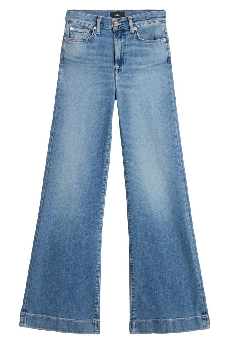 Modern Dojo Flare Jeans, Alternate, color, AQUASHADE