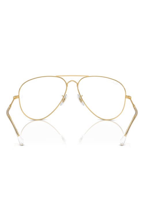 Ray Ban Ray-ban 58mm Old Pilot Polarized Aviator Sunglasses In Gold