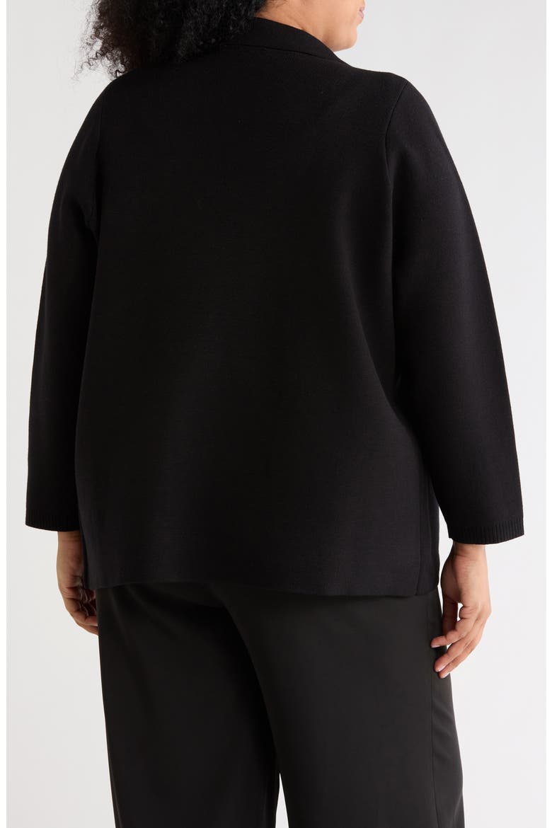 Open Front Sweater Jacket, Alternate, color, BLACK
