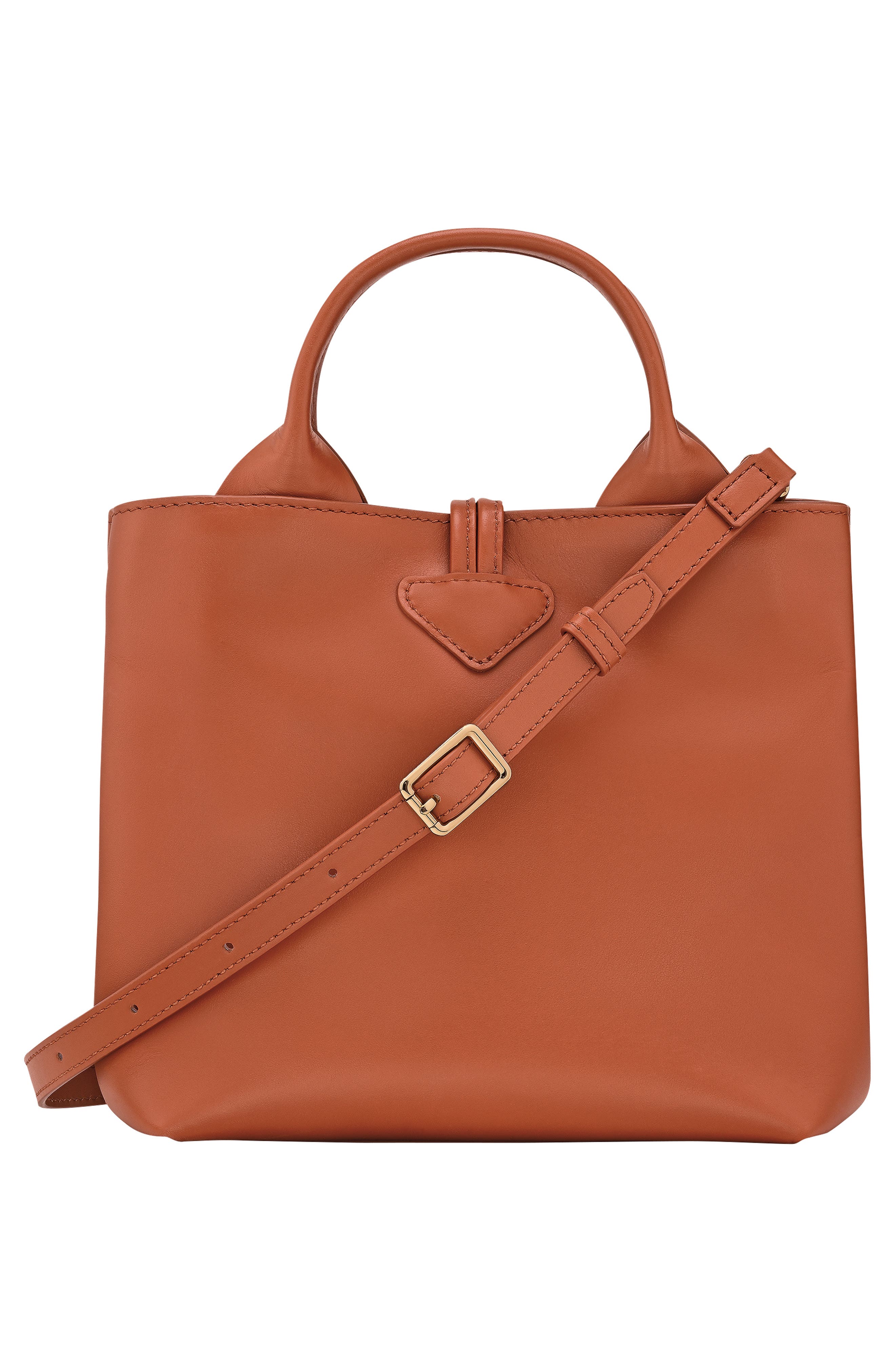 Longchamp Small Le Roseau Leather Tote, Alternate, color, 