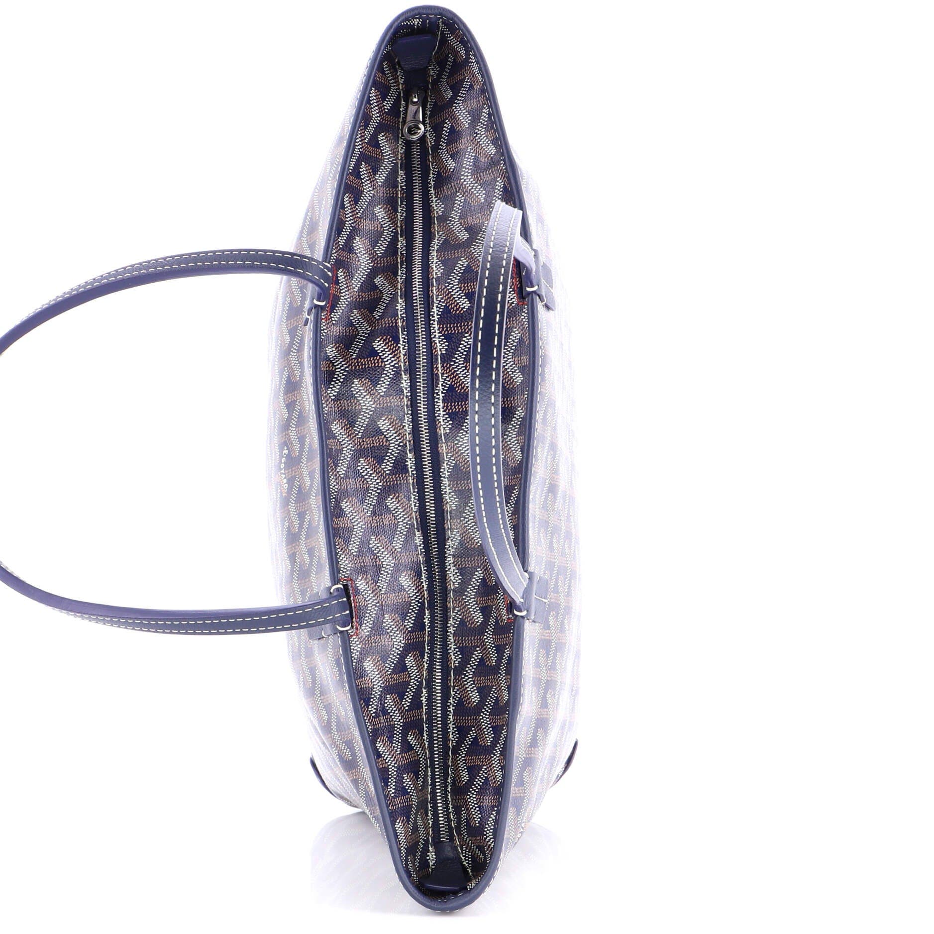 Pre-Owned Goyard Artois Tote Coated Canvas PM, Alternate, color, Blue