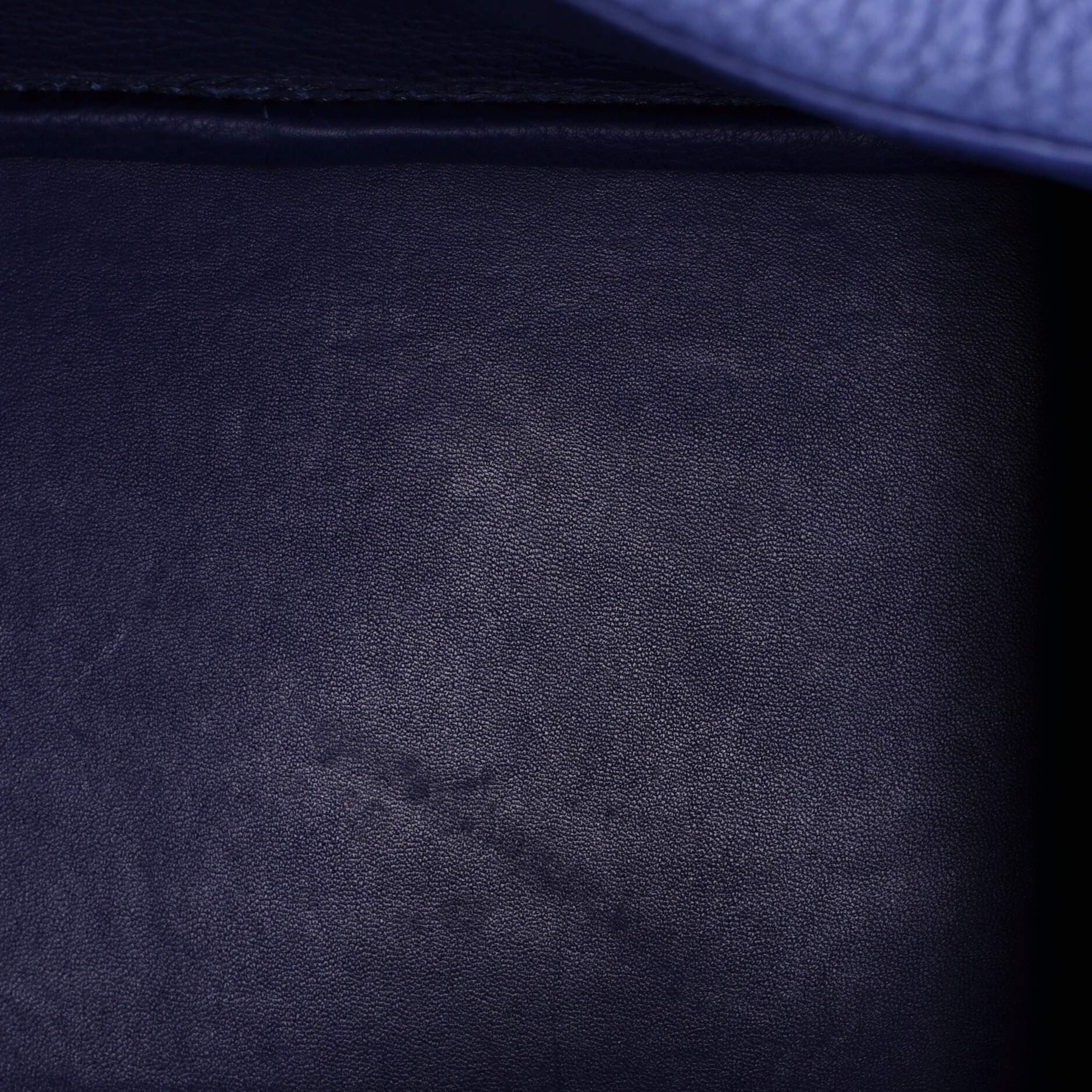 Pre-Owned Hermes Lindy Bag Clemence 30, Alternate, color, Bleu Brighton