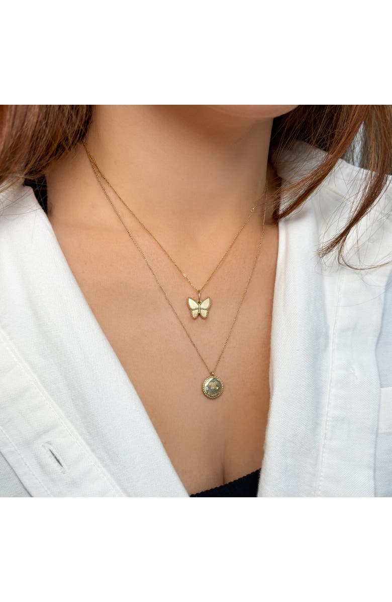 The Lovery Fine Jewelry Gold Butterfly Charm, Alternate, color, Yellow Gold