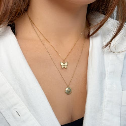 The Lovery Fine Jewelry Gold Butterfly Charm In Gold